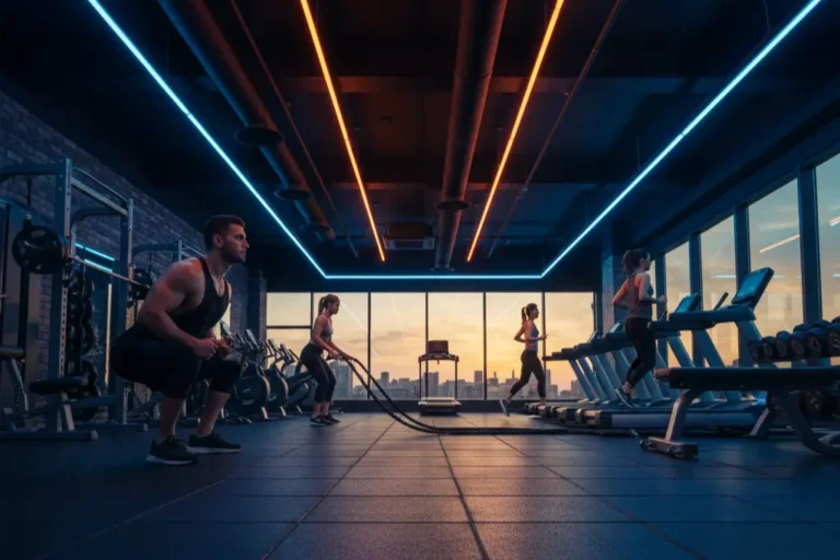 Gym members working out in Jawan Pro Gym